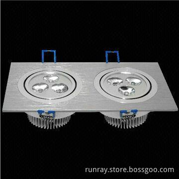 6W LED Cabinet Lights with 85 to 240V AC Input Voltages, 60° Angle and CE-certified
